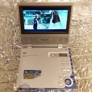 NUC Vintage Panasonic DVD-LV60 5.8" Screen Portable DVD Player with leather case